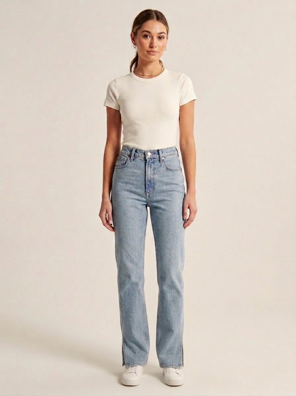 Abercrombie & Fitch The ’90s Straight Ultra High Rise Jeans Curve Love Size 25